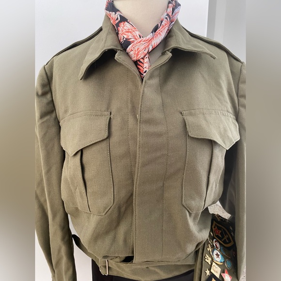 Vintage WOOL motorcycle bomber jacket M/L - Picture 2 of 3